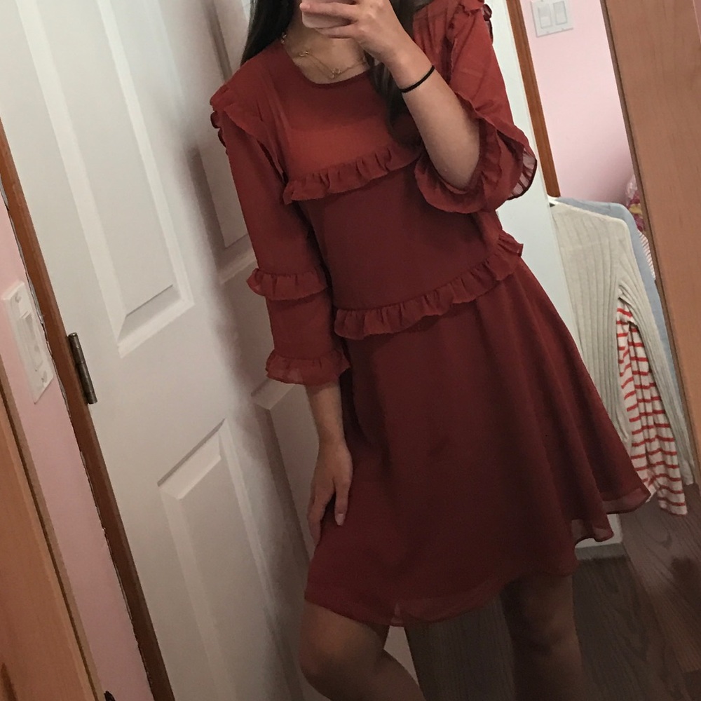 Orange dress